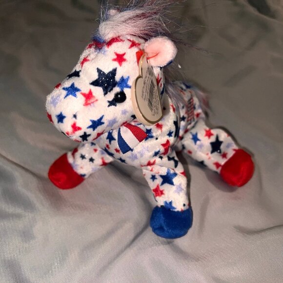 Ty Beanie Babies Righty 2004 the Elephant US Presidential Election Plush - Picture 3 of 5